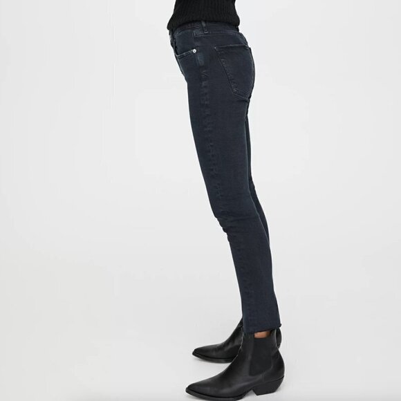 AGOLDE Toni Straight Leg Black Jeans Sz 23 - Picture 10 of 11